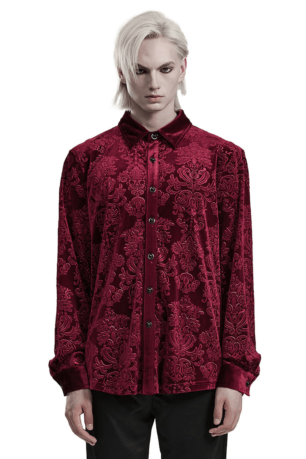 Bloodcrest Button-Up Shirt [Red]