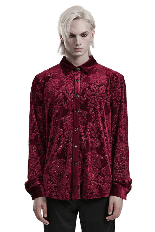 Bloodcrest Button-Up Shirt [Red]