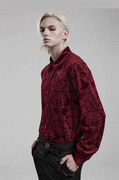 Bloodcrest Button-Up Shirt [Red]