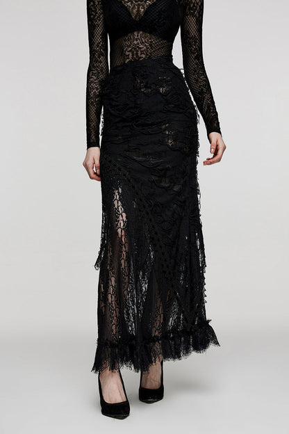 Annabel Lee Tattered Lace Skirt