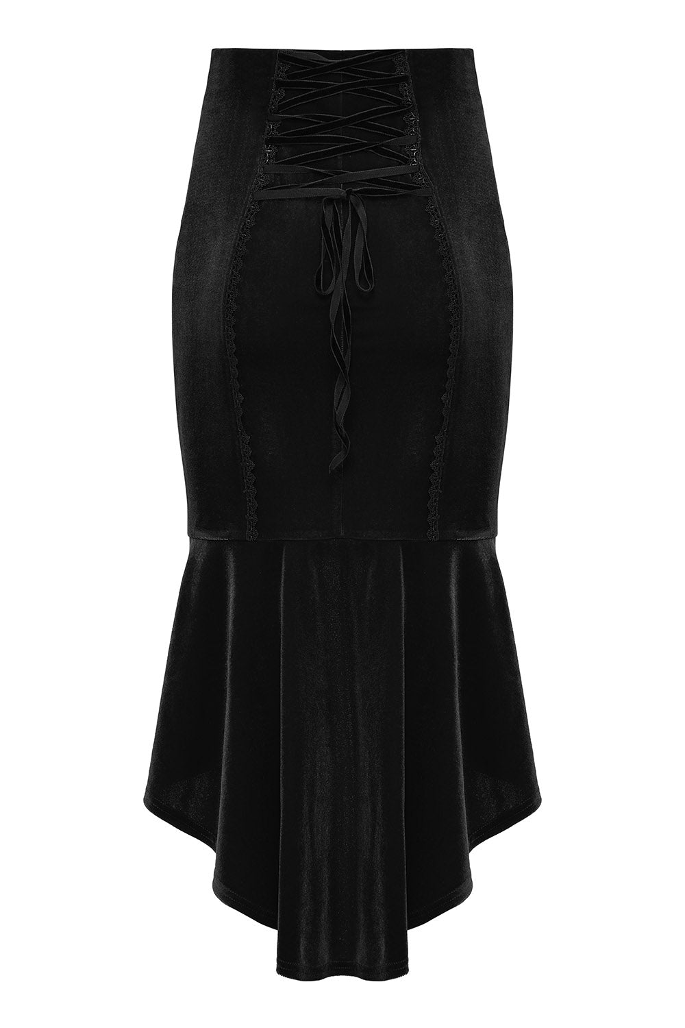 Bloomthorn Manor Velvet Skirt [Black]