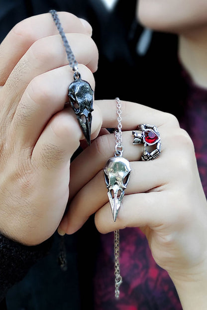 Coeur Crane Pendant