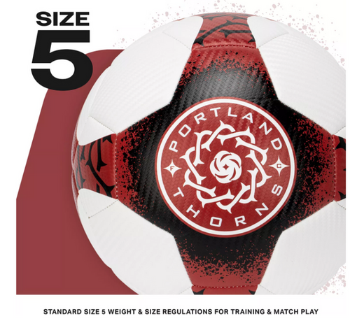 THORNS SIZE 5 SOCCER BALL