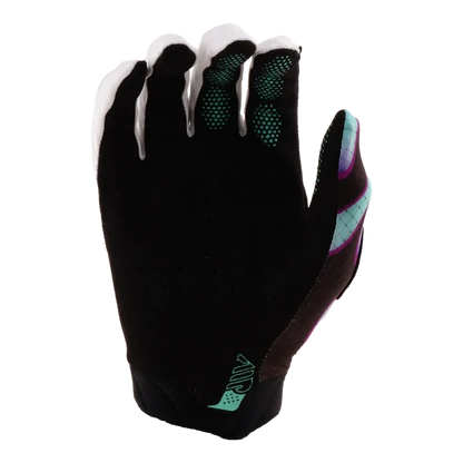 Troy Lee Air Glove Overspray Black / Real Teal