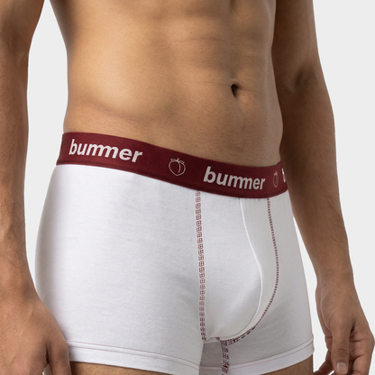 Trunks & Hipster Matching Set - Blanc