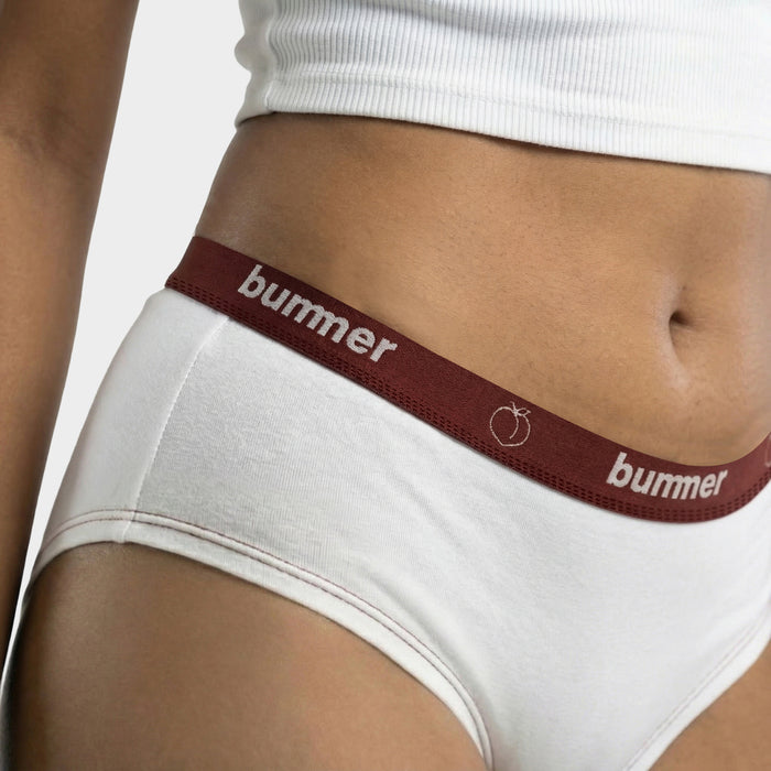 Trunks & Hipster Matching Set - Blanc
