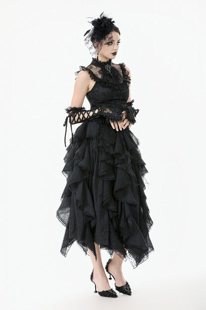 Bonham Layered Lace & Chiffon Skirt