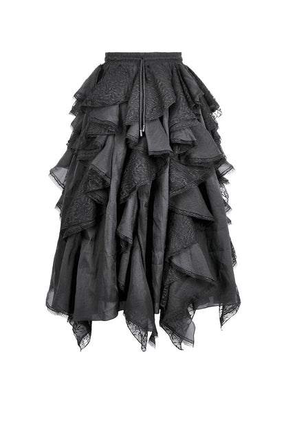 Bonham Layered Lace & Chiffon Skirt