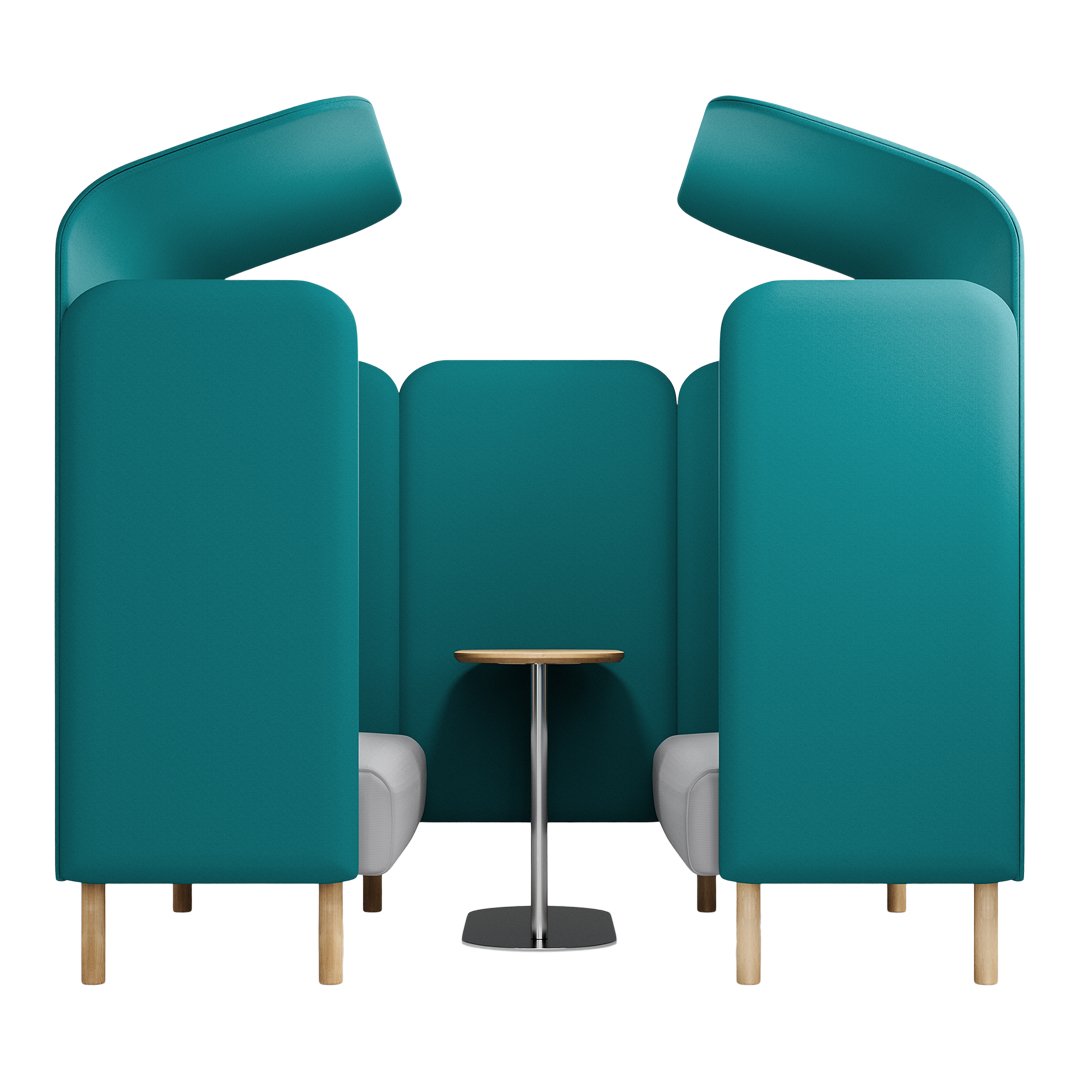 August 2-Seater Workbay - Extra Tall Back